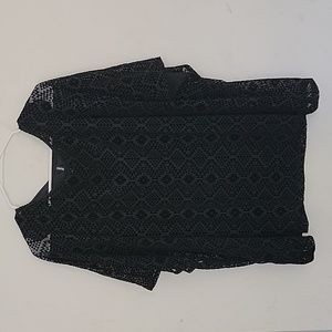 Crazy Train Gracie style black Aztec top women's size 2XL